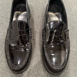 Saint Laurent Women’s Leather Black Loafers